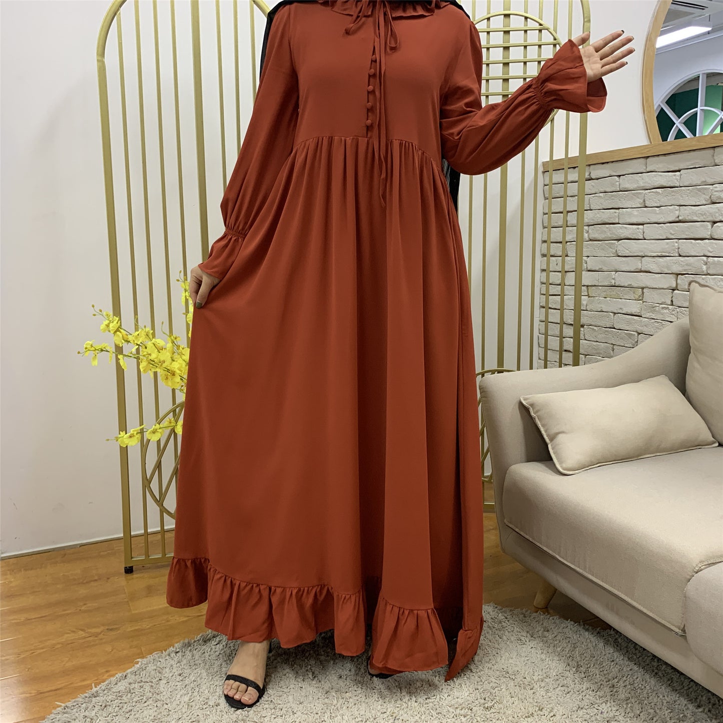 Stitching Style Abaya Dress – Modest Fashion for Women